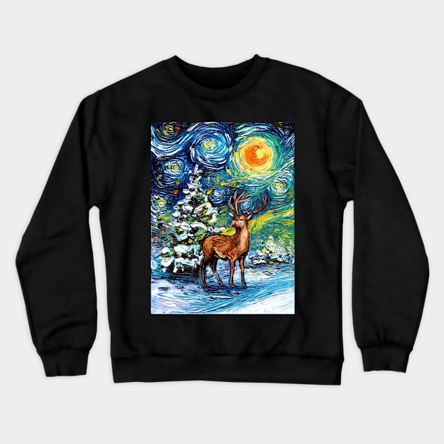 Silent Night Crewneck Sweatshirt by sagittariusgallery